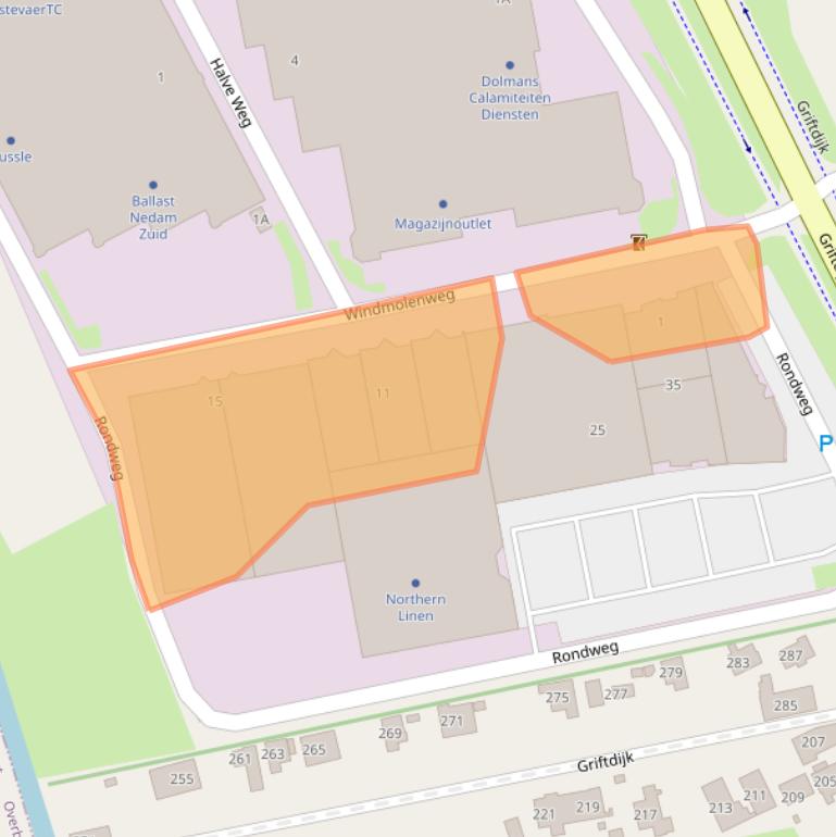 Kaart van postcodegebied 6515AP.
