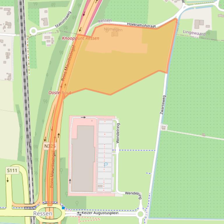 Kaart van postcodegebied 6515AV.