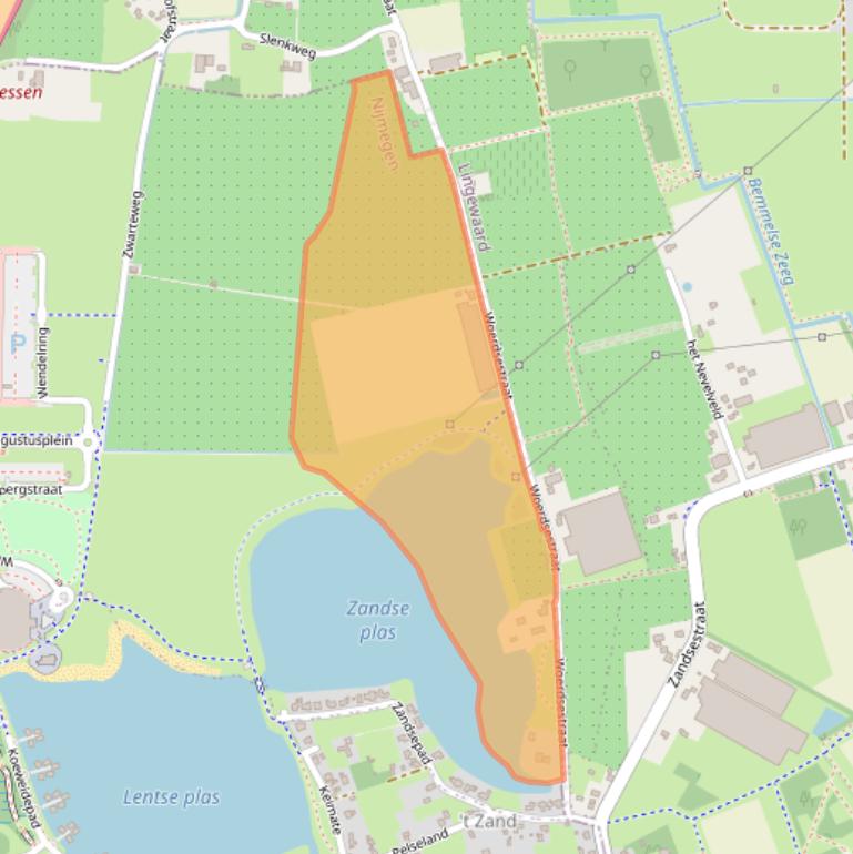 Kaart van postcodegebied 6515AX.