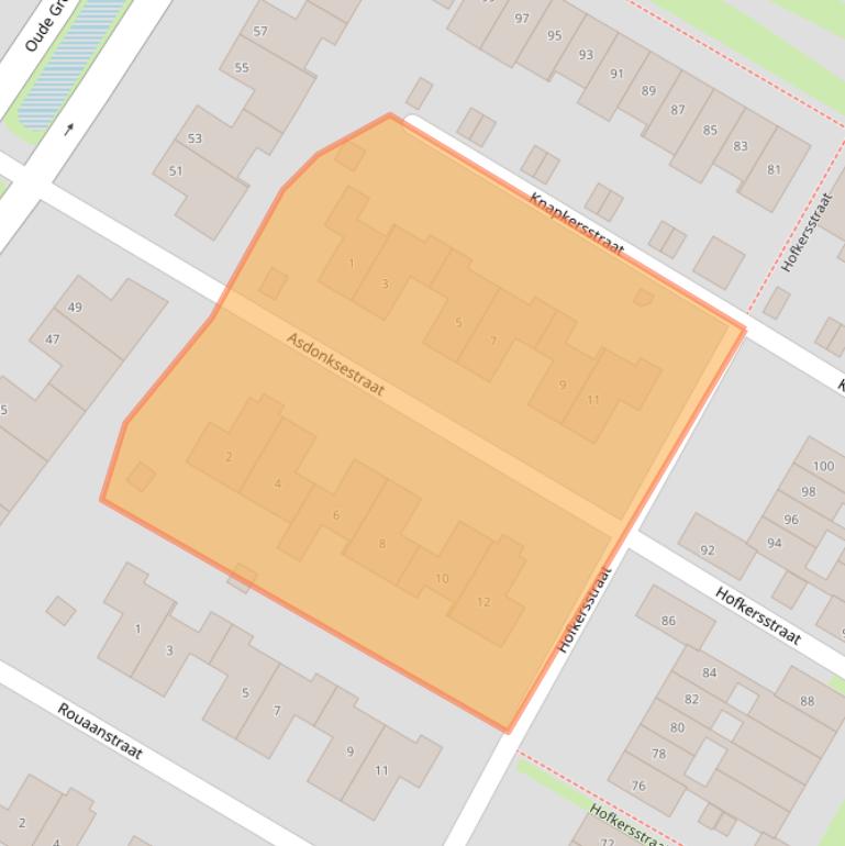 Kaart van postcodegebied 6515CC.