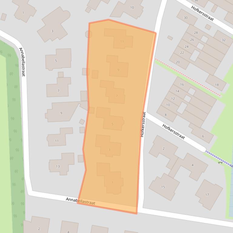 Kaart van postcodegebied 6515CJ.