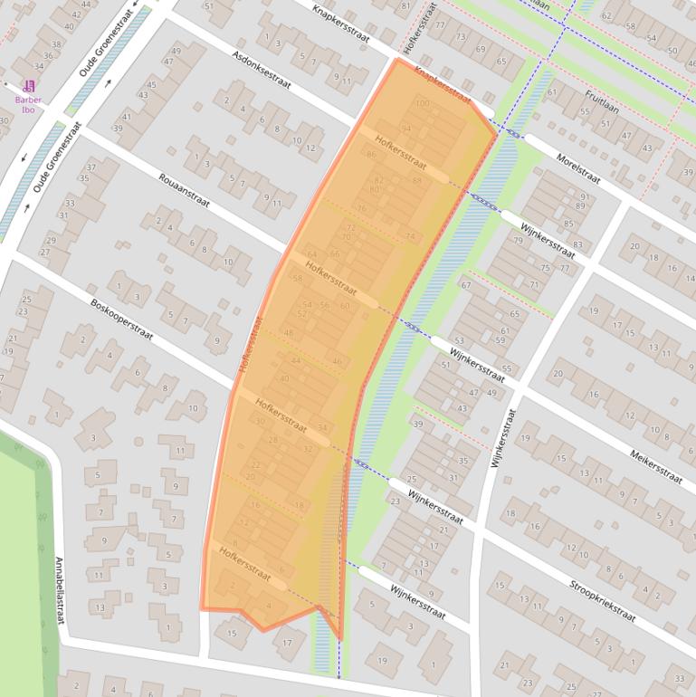 Kaart van postcodegebied 6515CK.