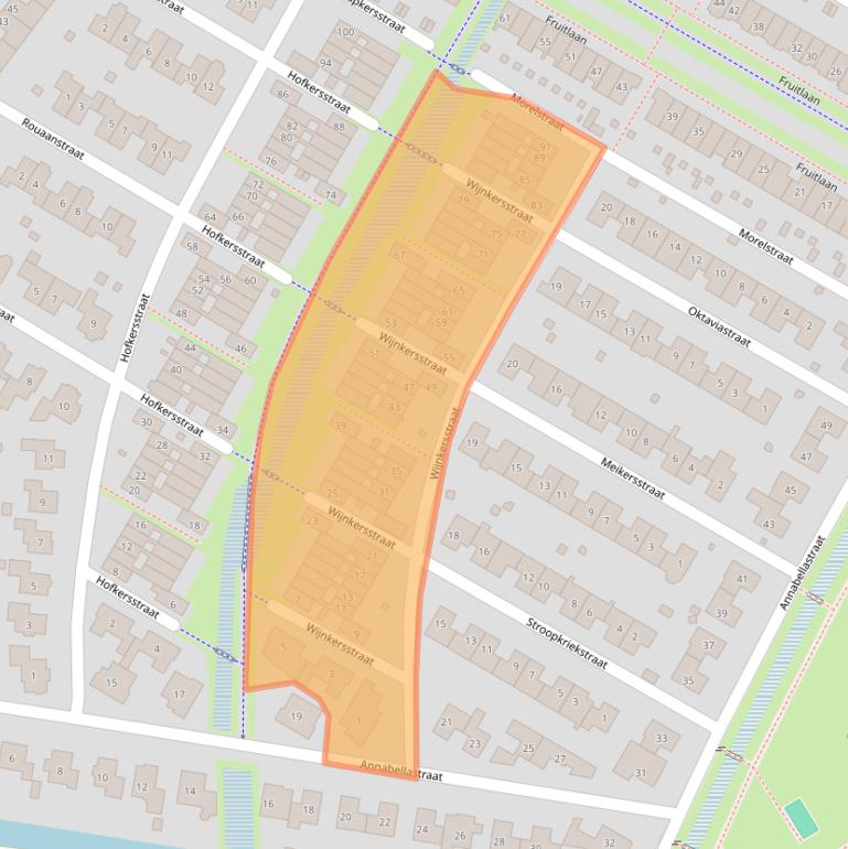 Kaart van postcodegebied 6515CR.