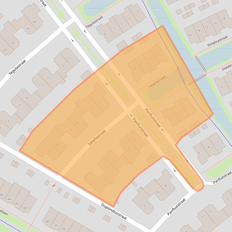 Kaart van postcodegebied 6515DM.