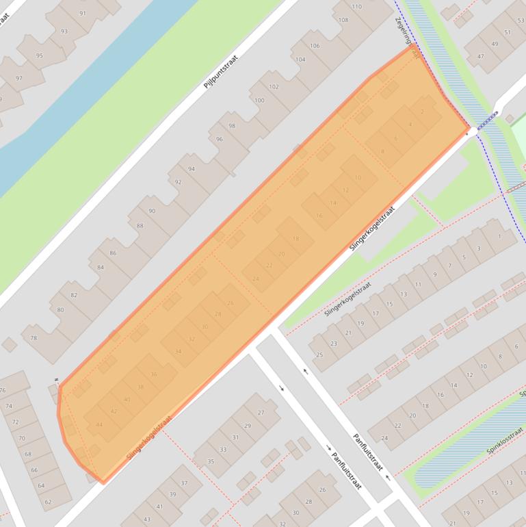 Kaart van postcodegebied 6515GG.