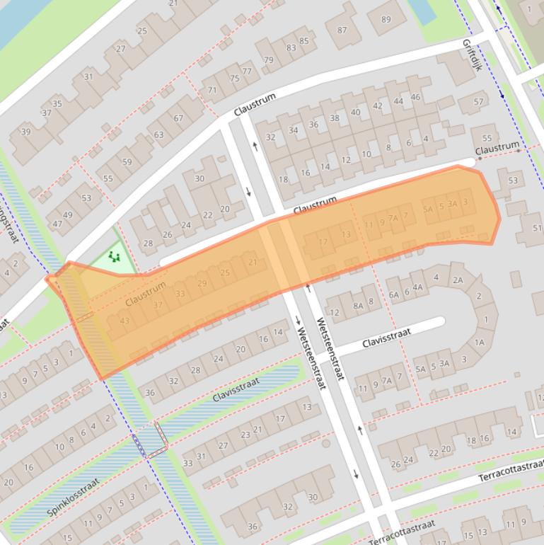 Kaart van postcodegebied 6515GH.
