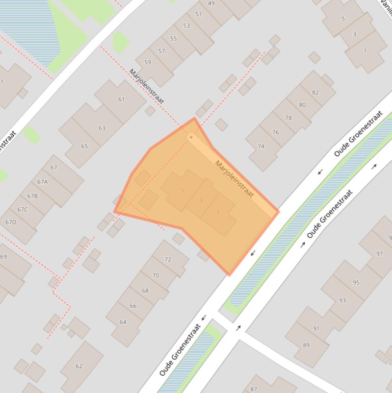 Kaart van postcodegebied 6515HC.