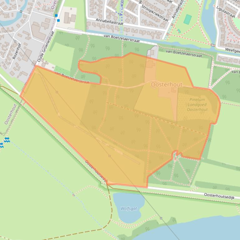 Kaart van postcodegebied 6515JA.