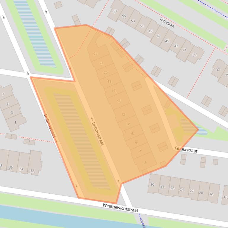 Kaart van postcodegebied 6515JK.