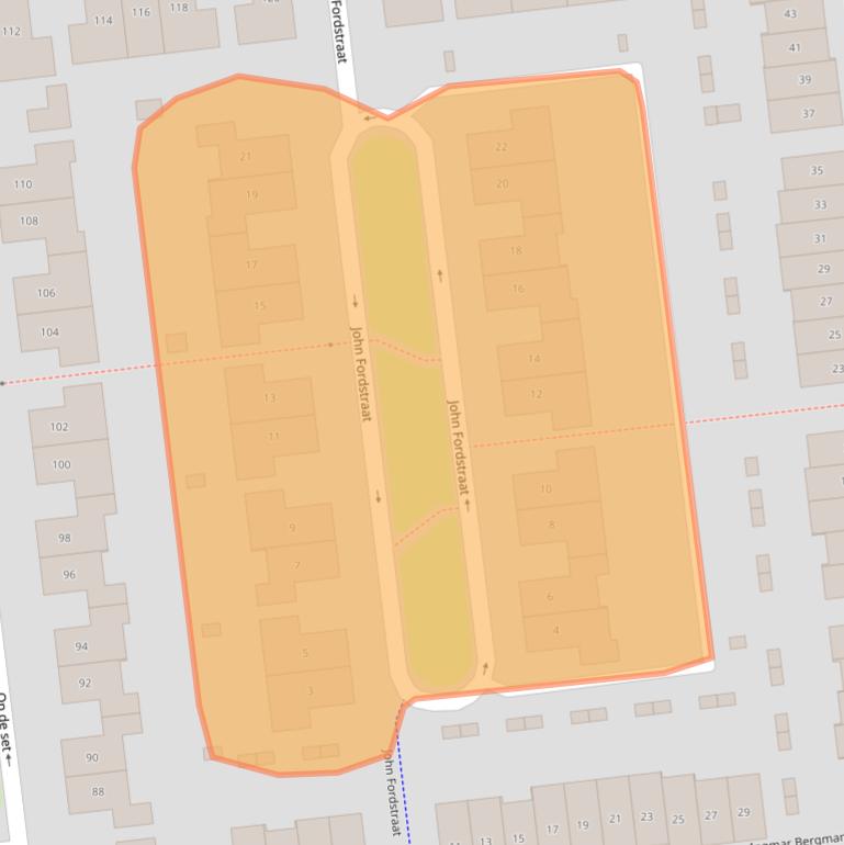 Kaart van postcodegebied 6515LK.