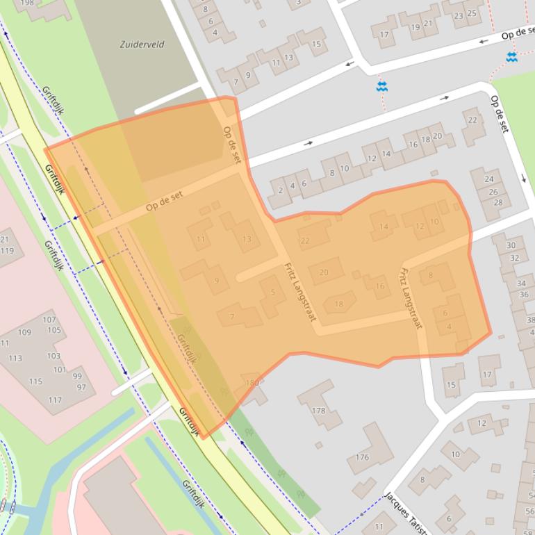 Kaart van postcodegebied 6515LN.