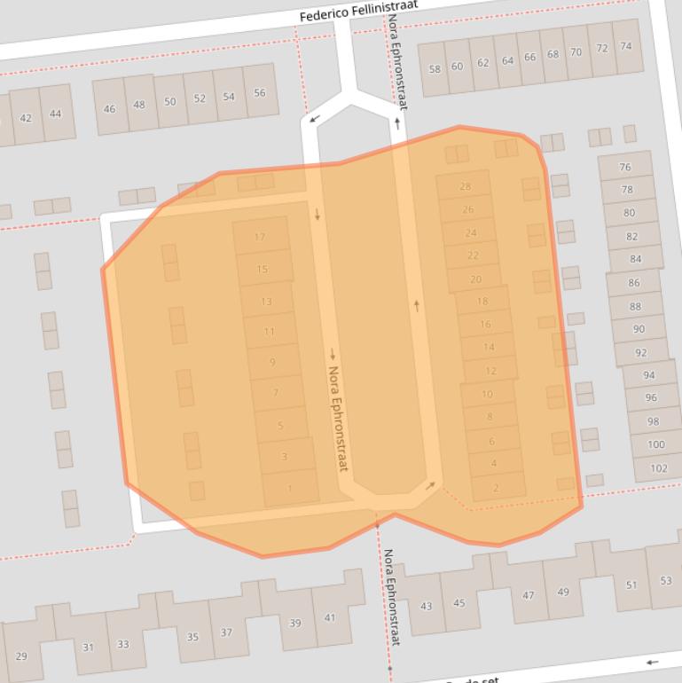 Kaart van postcodegebied 6515LR.