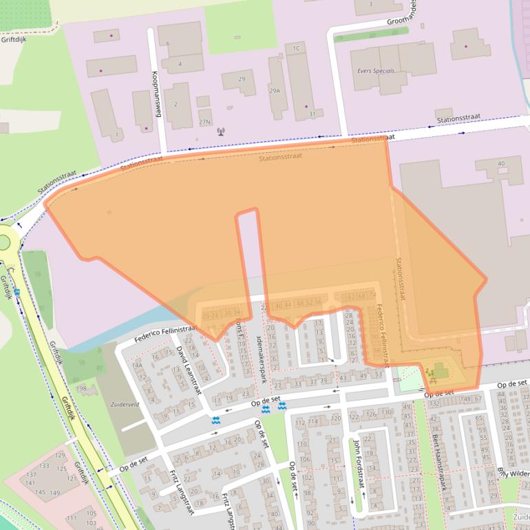 Kaart van postcodegebied 6515LV.