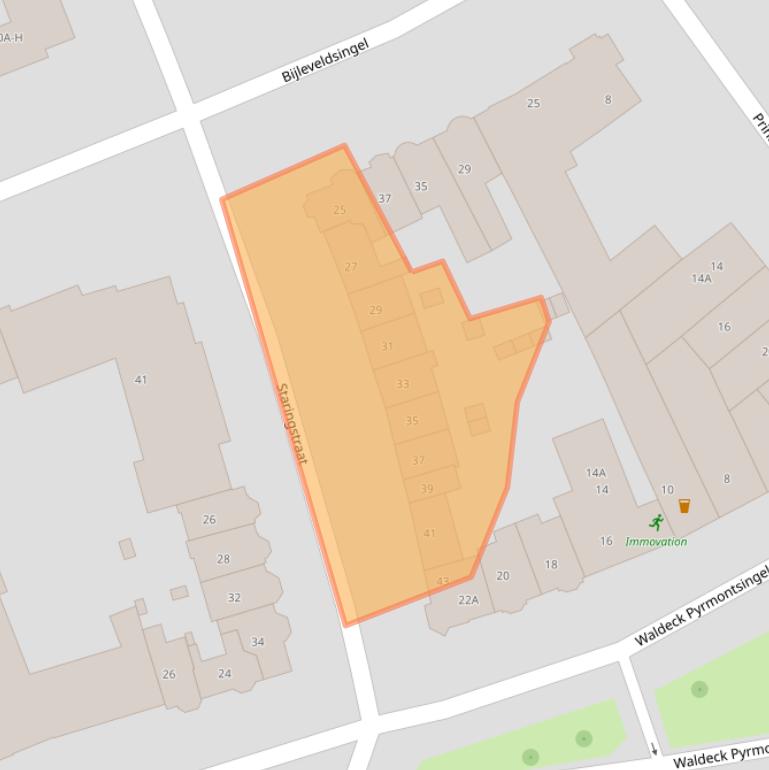 Kaart van postcodegebied 6521AH.