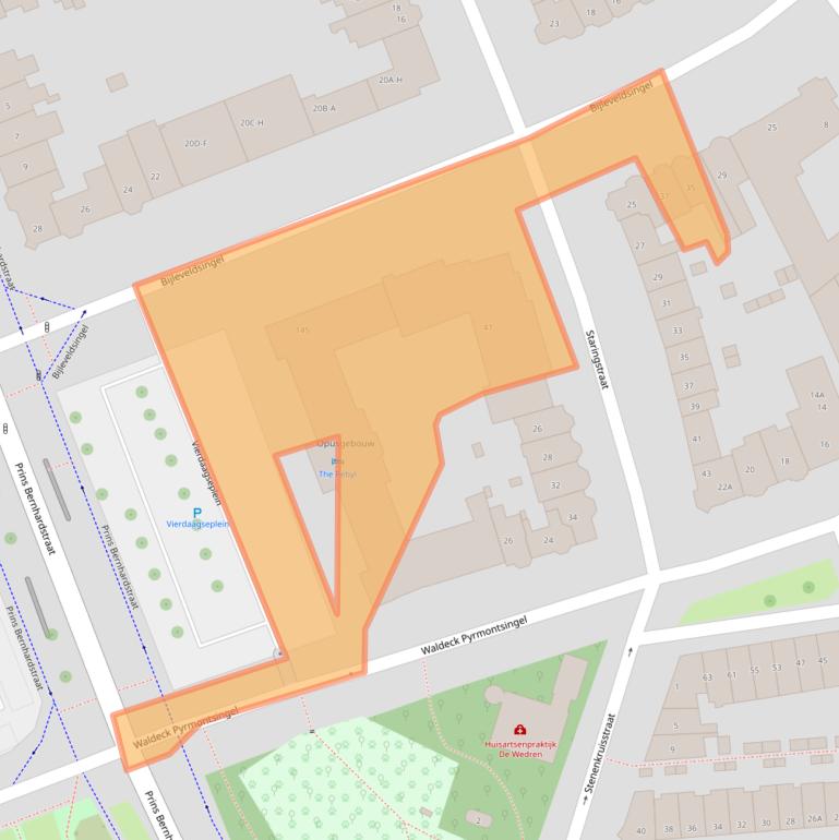 Kaart van postcodegebied 6521AP.