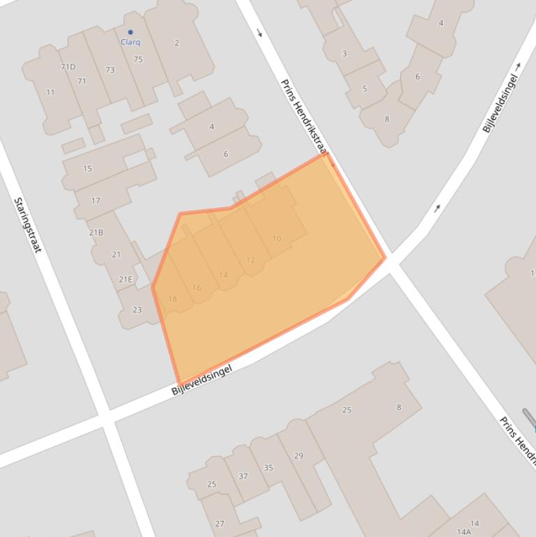 Kaart van postcodegebied 6521AS.