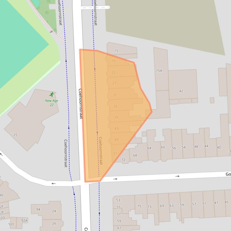 Kaart van postcodegebied 6521CB.