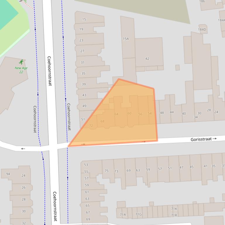 Kaart van postcodegebied 6521CM.