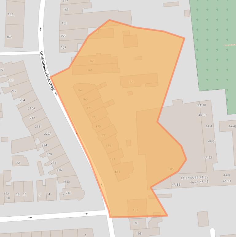 Kaart van postcodegebied 6521DG.