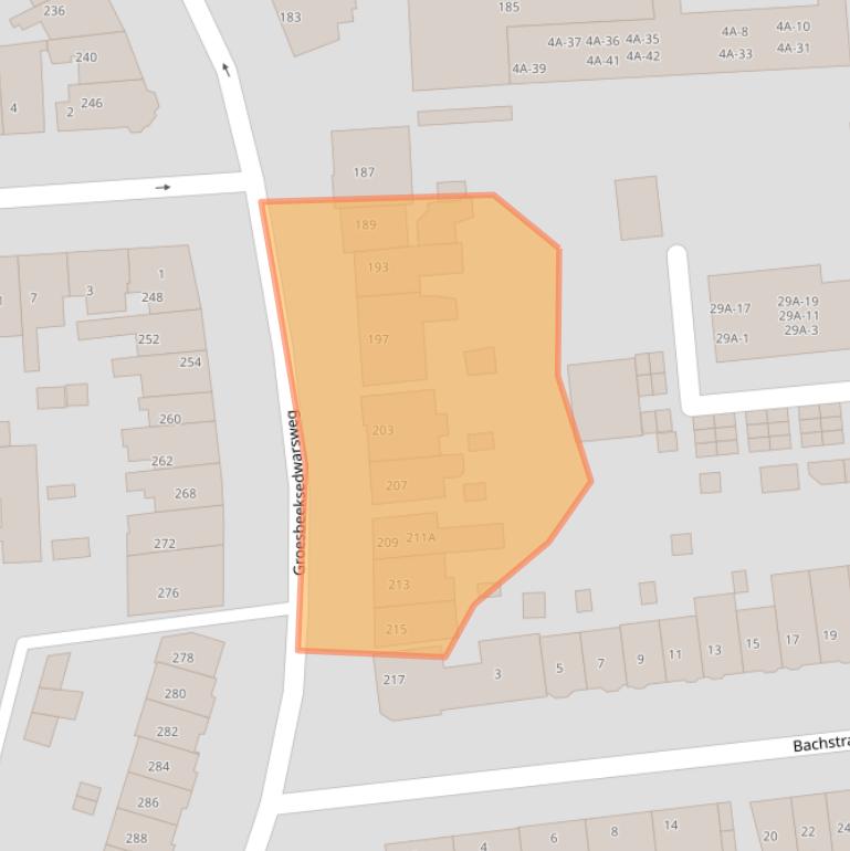 Kaart van postcodegebied 6521DH.