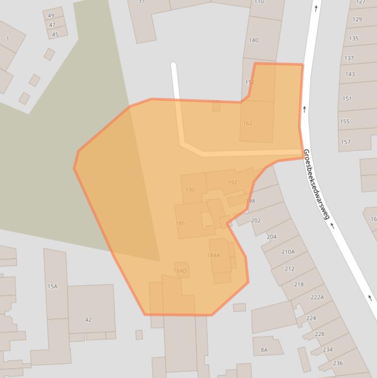 Kaart van postcodegebied 6521DS.