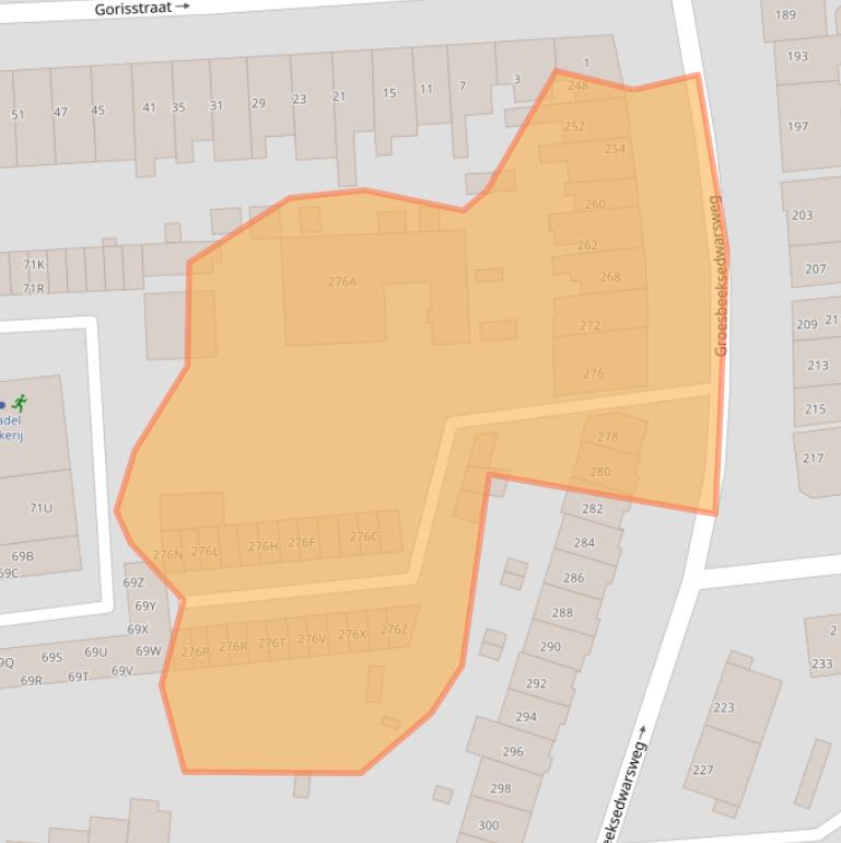Kaart van postcodegebied 6521DV.