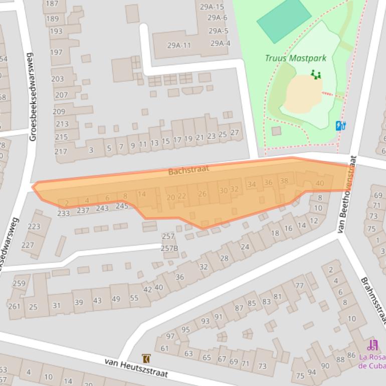 Kaart van postcodegebied 6521EJ.