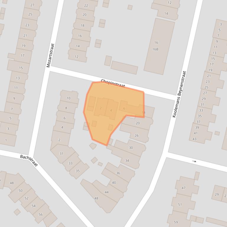 Kaart van postcodegebied 6521GA.