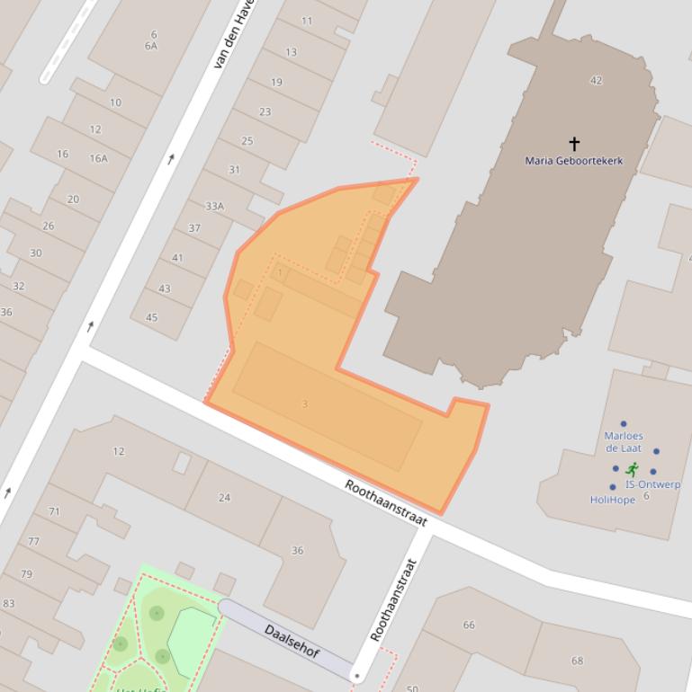 Kaart van postcodegebied 6521JV.