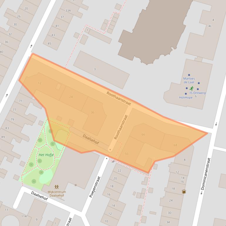 Kaart van postcodegebied 6521JW.