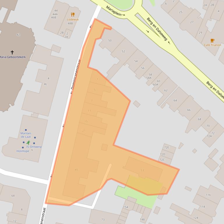 Kaart van postcodegebied 6521KA.