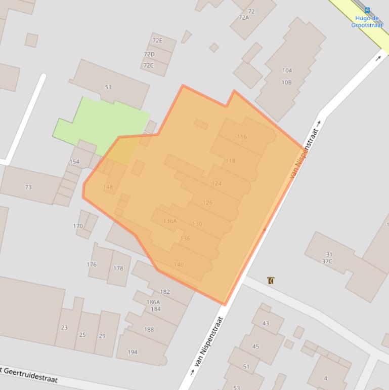 Kaart van postcodegebied 6521KR.