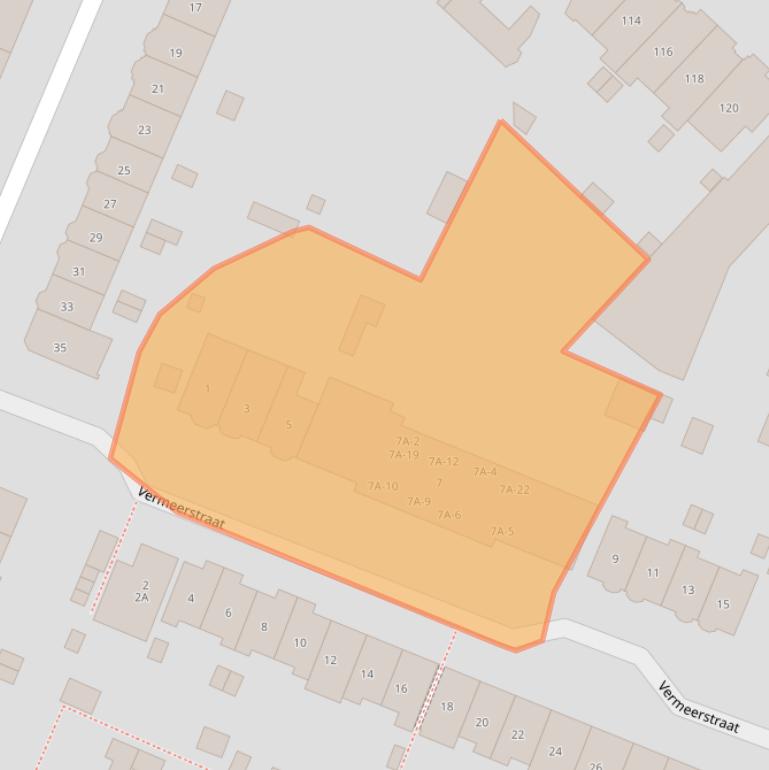 Kaart van postcodegebied 6521LT.