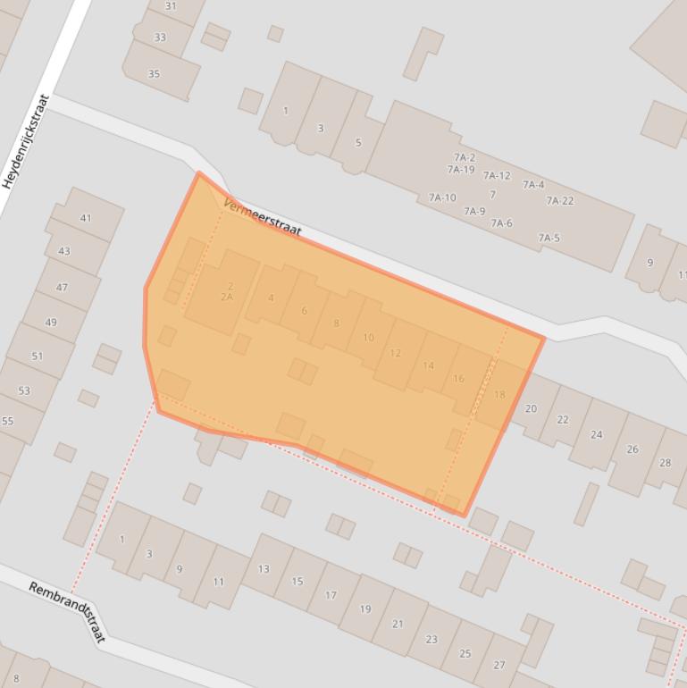 Kaart van postcodegebied 6521LW.