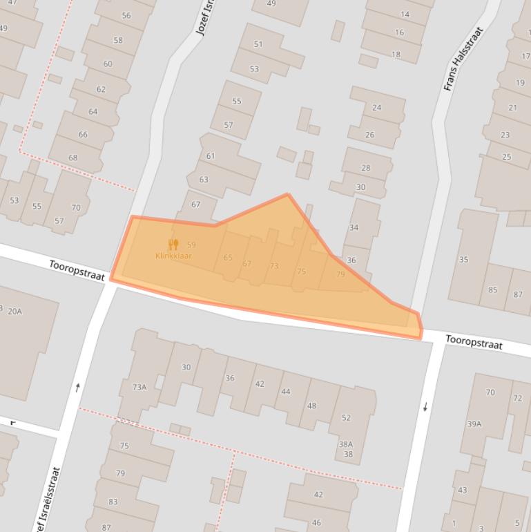 Kaart van postcodegebied 6521NJ.