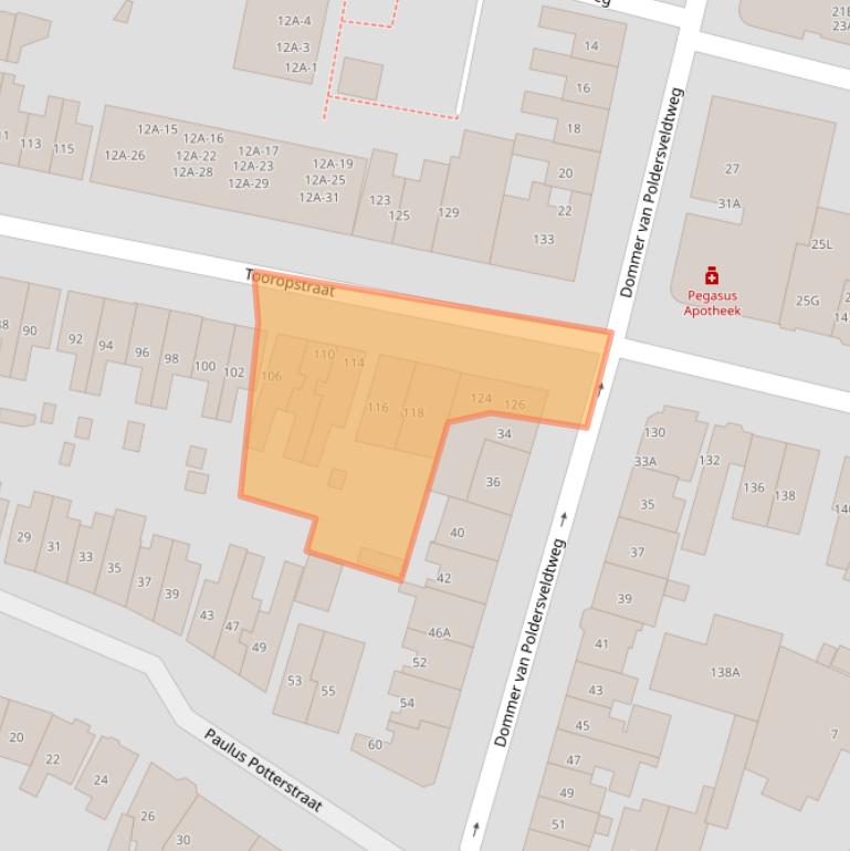 Kaart van postcodegebied 6521NT.