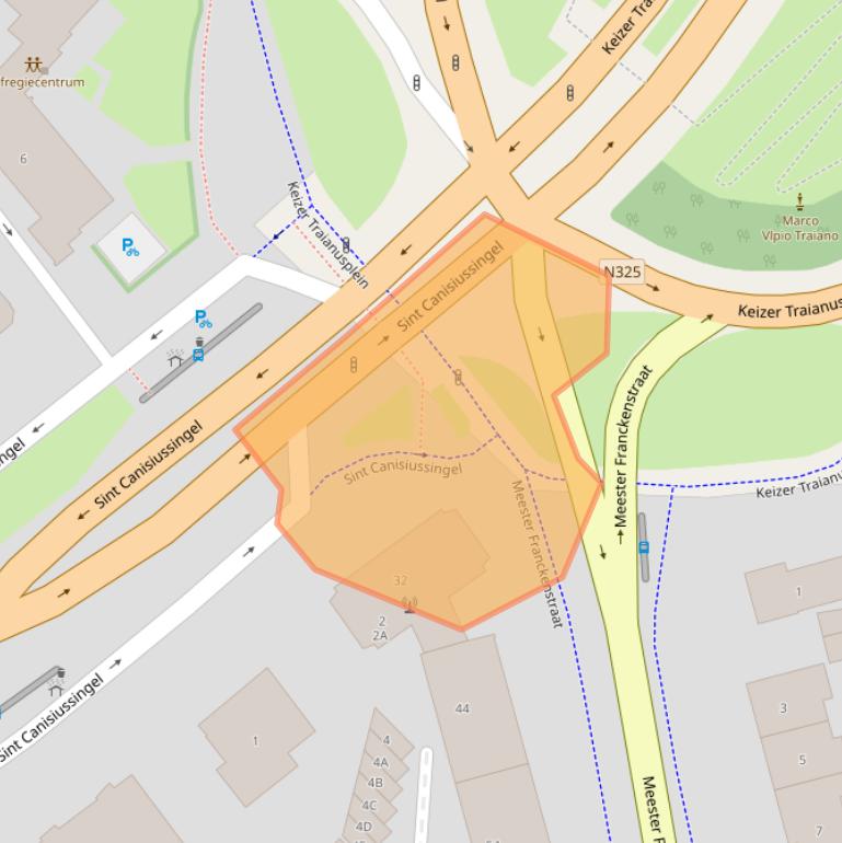 Kaart van postcodegebied 6522AD.