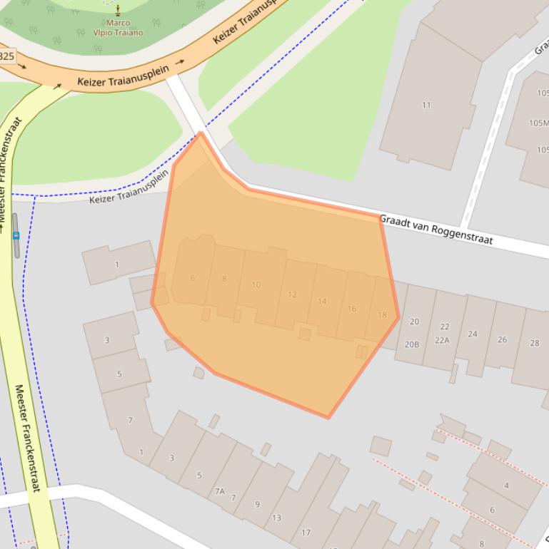 Kaart van postcodegebied 6522AK.