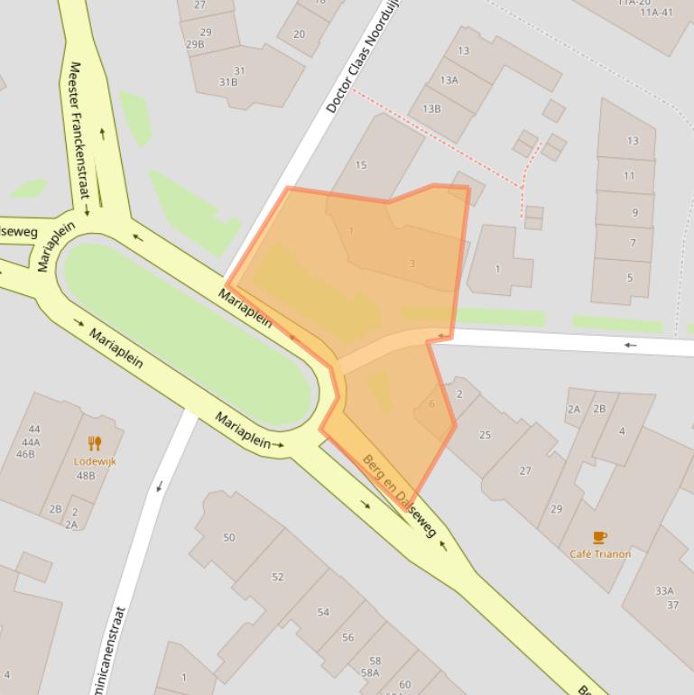 Kaart van postcodegebied 6522AV.