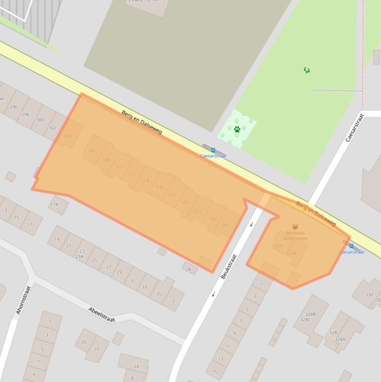 Kaart van postcodegebied 6522CP.