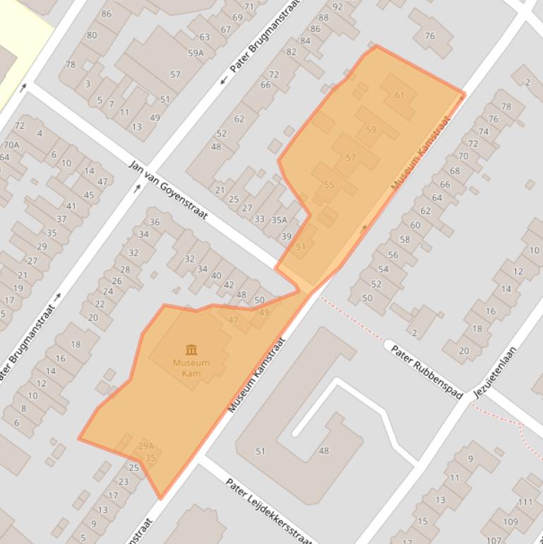 Kaart van postcodegebied 6522GB.