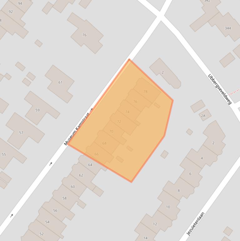 Kaart van postcodegebied 6522GD.