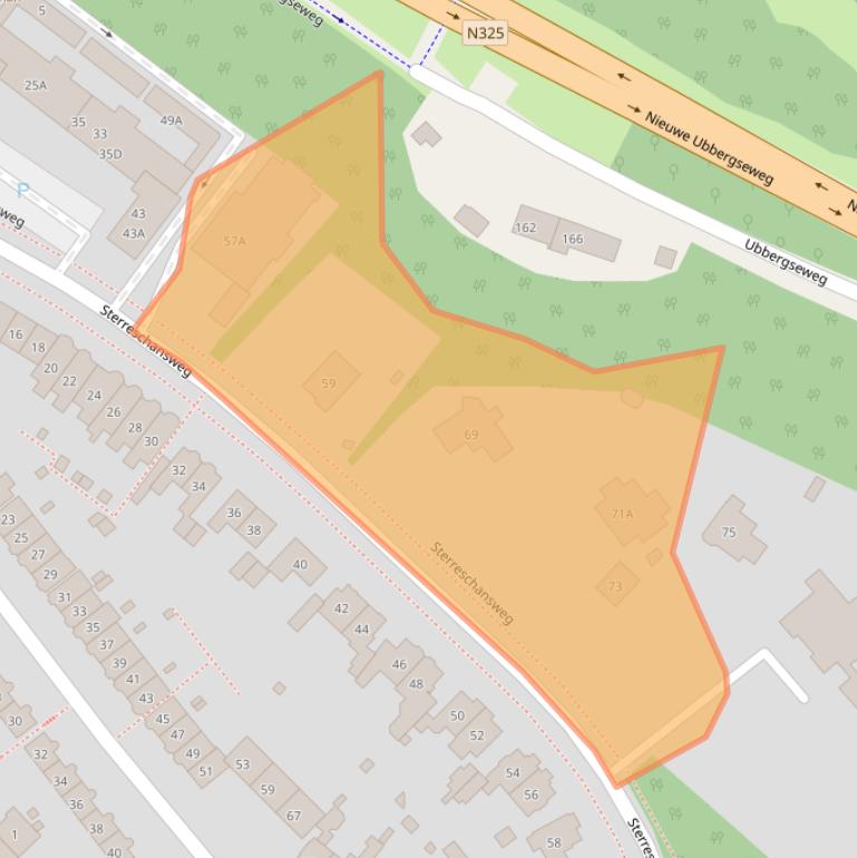 Kaart van postcodegebied 6522GK.