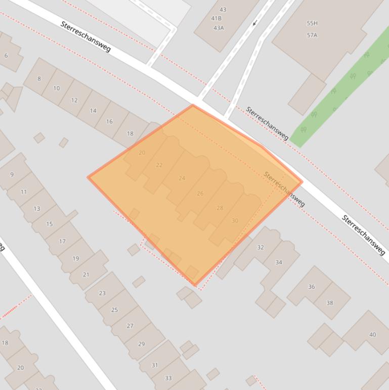 Kaart van postcodegebied 6522GP.