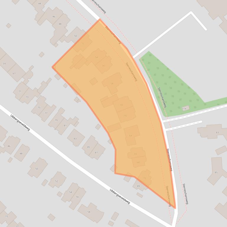 Kaart van postcodegebied 6522GS.