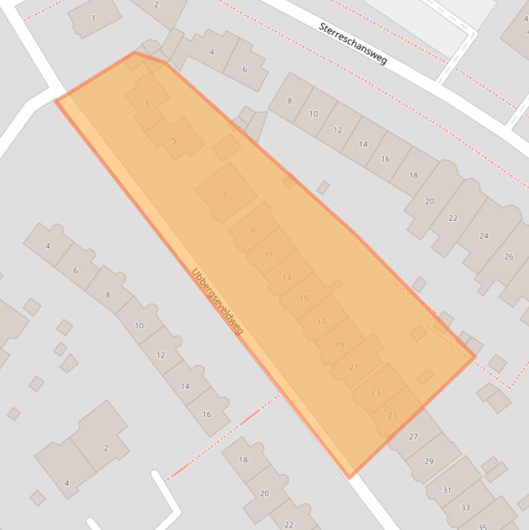 Kaart van postcodegebied 6522HA.