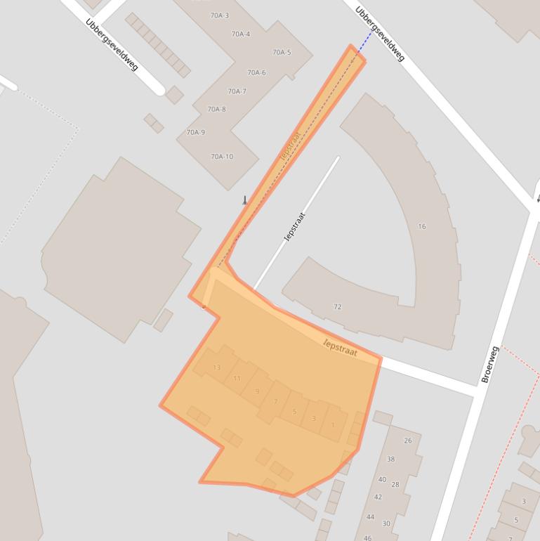 Kaart van postcodegebied 6522HP.