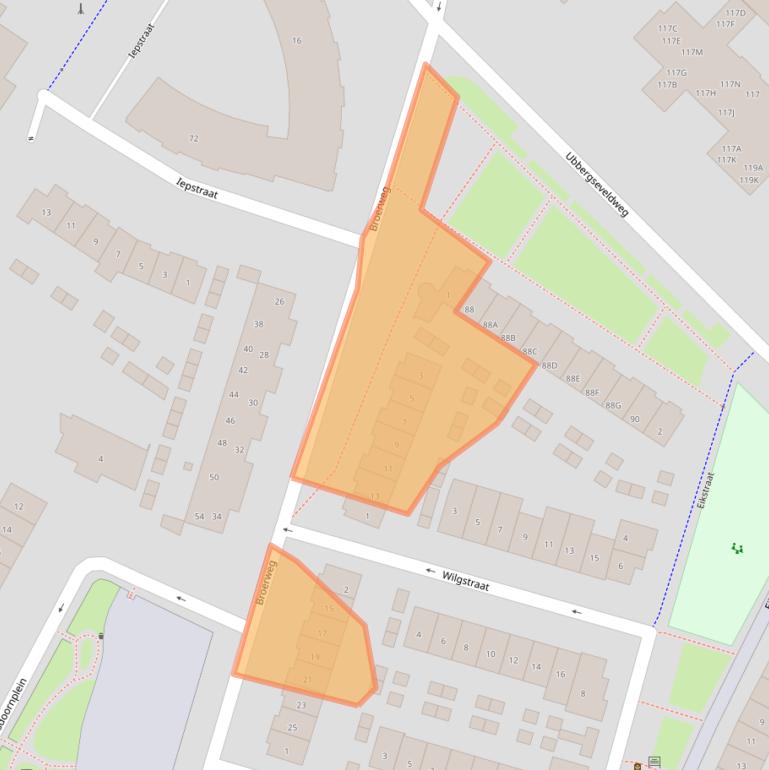 Kaart van postcodegebied 6522JA.