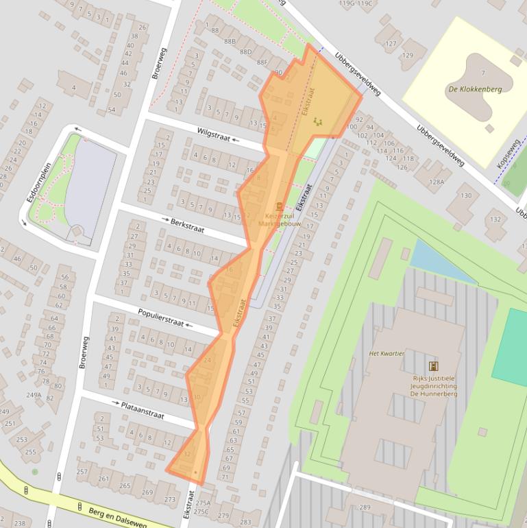 Kaart van postcodegebied 6522JN.