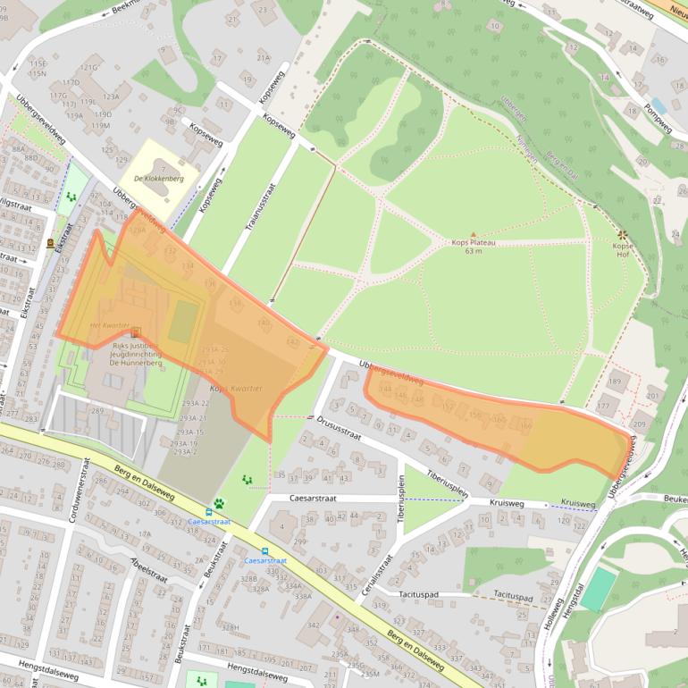 Kaart van postcodegebied 6522JR.